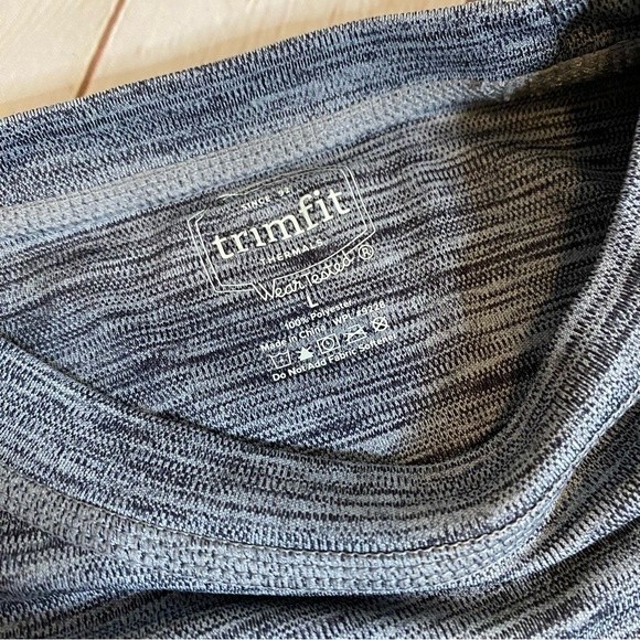 Trimfit Space Dye Gray Long-Sleeve w/Thumbholes Thermal Long Johns 2 Piece Set - Picture 3 of 8